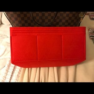Never Used Red sturdy felt Organizer
